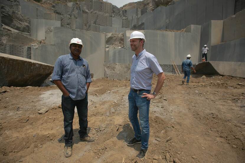 Niels in steengroeve