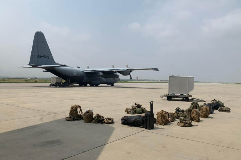Militair toestel evacuatie Afghanistan