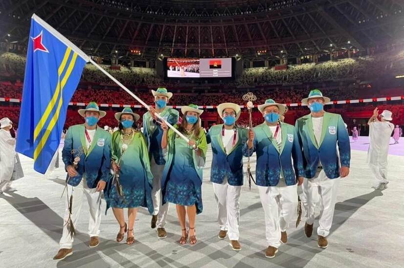 Openingsceremonie Team Aruba