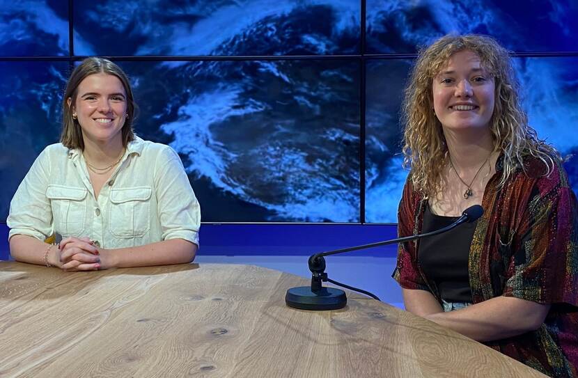 Aniek en Zoë van de Jonge Klimaatbeweging