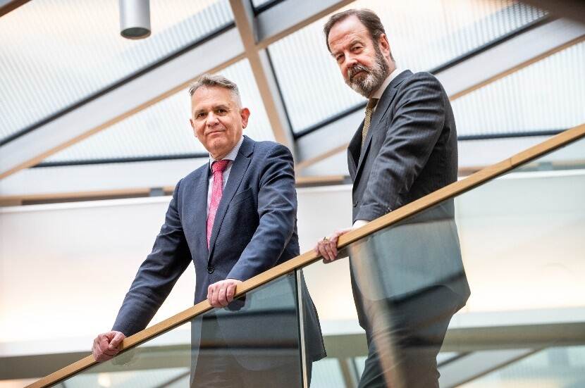 Jennes en Gilles tijdens ambassadeursconferentie.