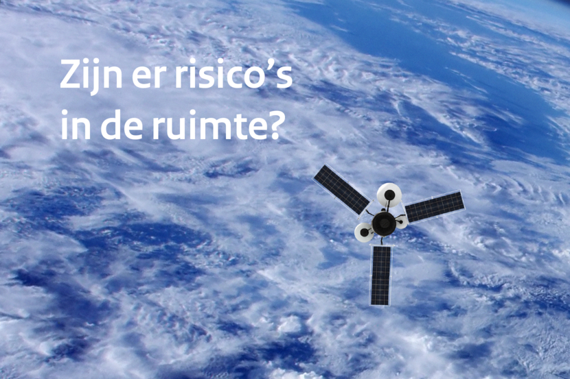 Foto van een satteliet - Zijn er risico's in de ruimte?