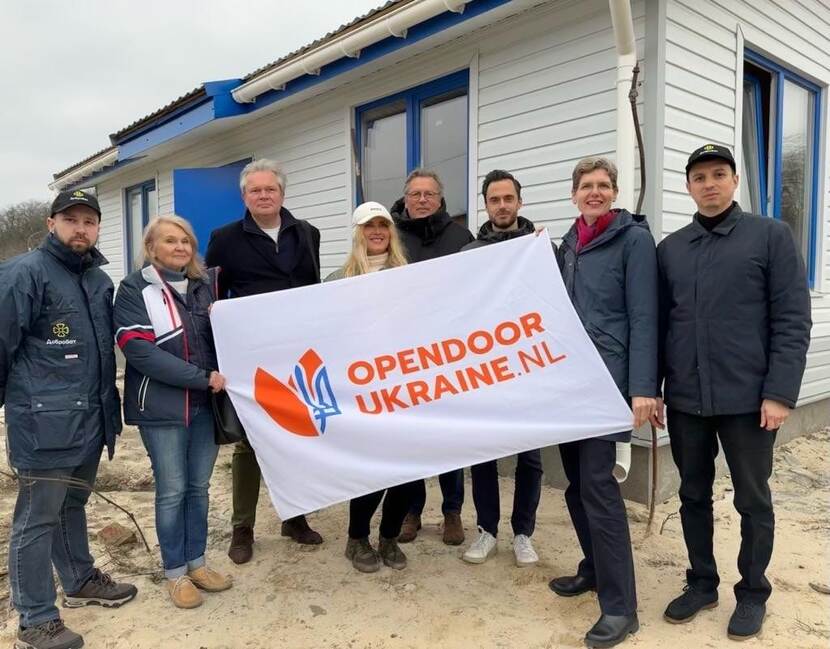 Roderick van Schreven op bezoek bij Opendoor Ukraine.