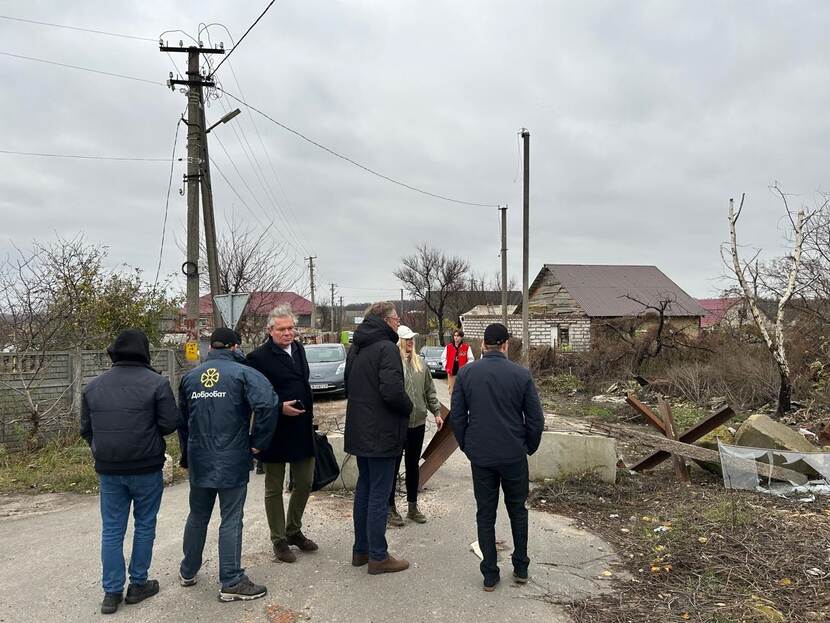 Van Schreven bezoekt Oekraïne.