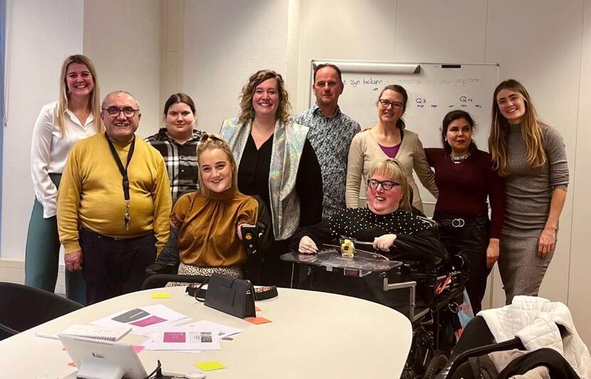 Deelnemers Spiegelgroep programma Onbeperkt meedoen