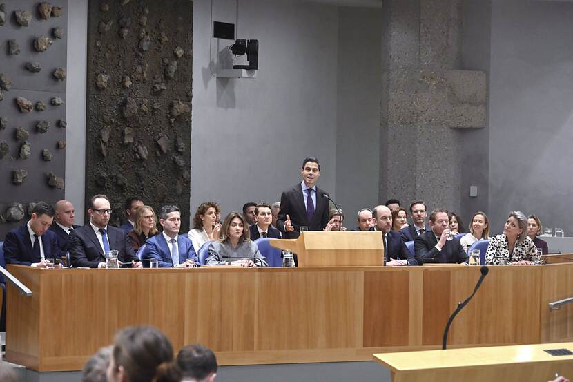 Minister-president Jetten spreekt de regeringsverklaring uit